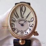 ZF Factory Breguet Reine De Naples Egg Shape All Gold Case White Mother Of Pearl Dial 36.5mm Automatic Women's Watch
